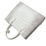 Himalayan Crocodile Belly Leather Women's Structured Handbag