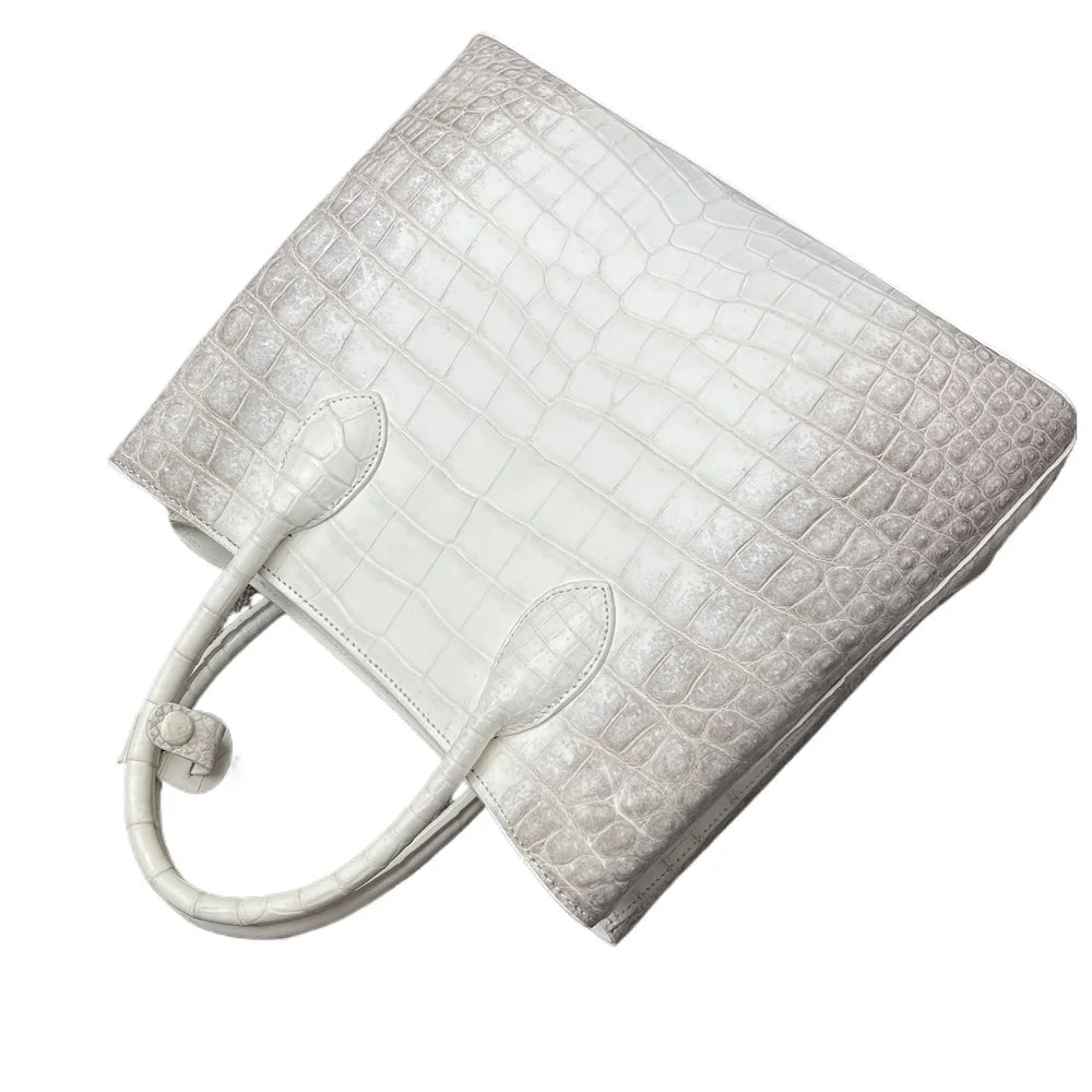Himalayan Crocodile Belly Leather Women's Structured Handbag