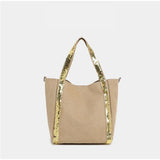 Women's Faux Suede Satchel Bag