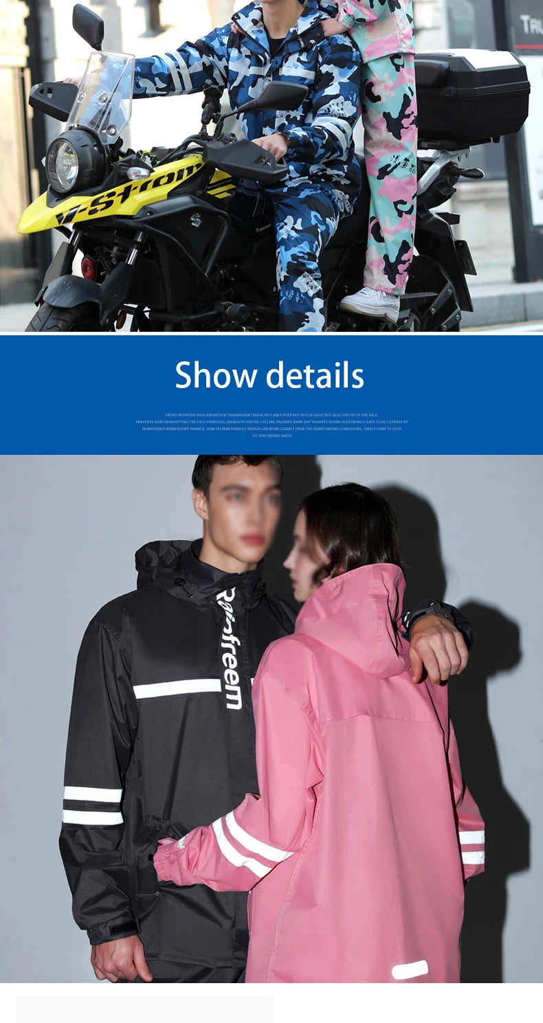 Waterproof Reflective Rain Suit – Jacket & Pants Set