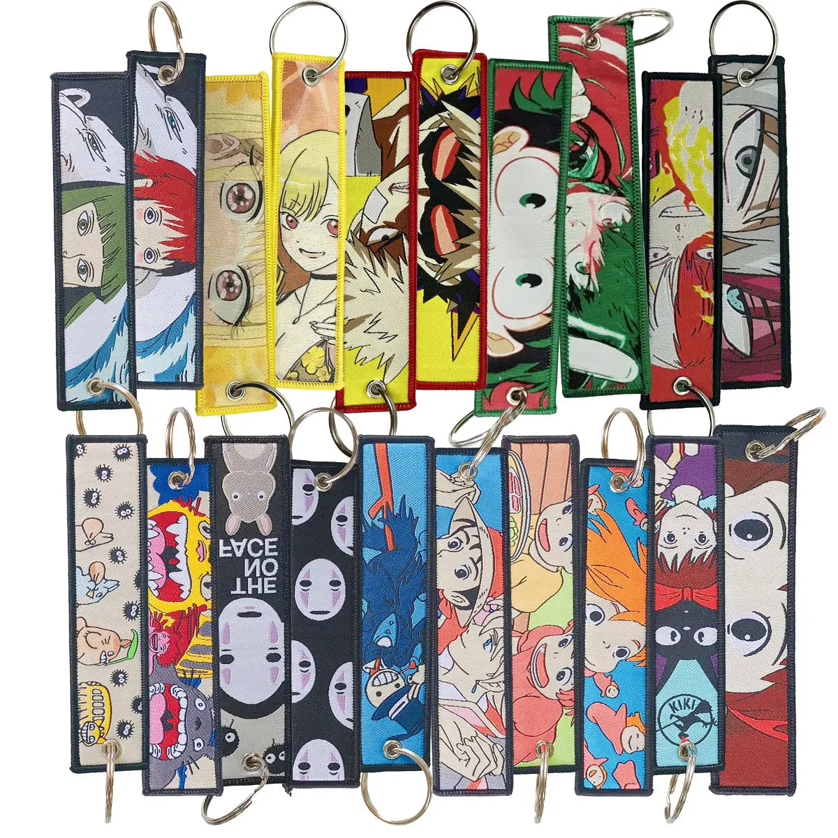 One Piece Anime Embroidered Lanyard & Keychain