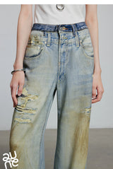TOYOUTH Women Denim Jean 2025 Spring New Long Pants 8518053
