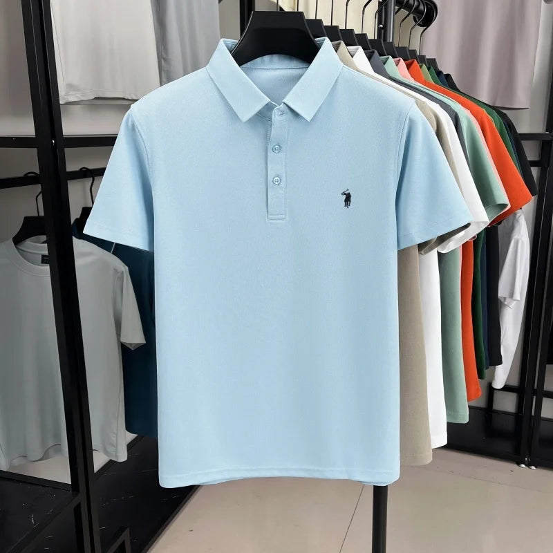 Pony Embroidered Men's Polo Shirt | Premium Summer Comfort