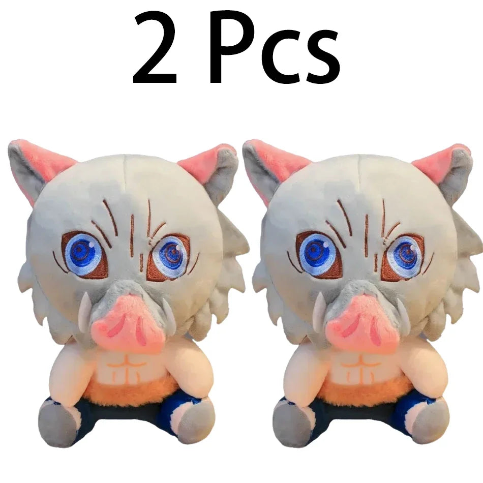 20cm Hot Japan Demon Slayer Plush Dolls Lovely Anime Kimetsu No Yaiba Kamado Tanjirou Nezuko Zenitsu Kyoujurou Toys Kids Gifts