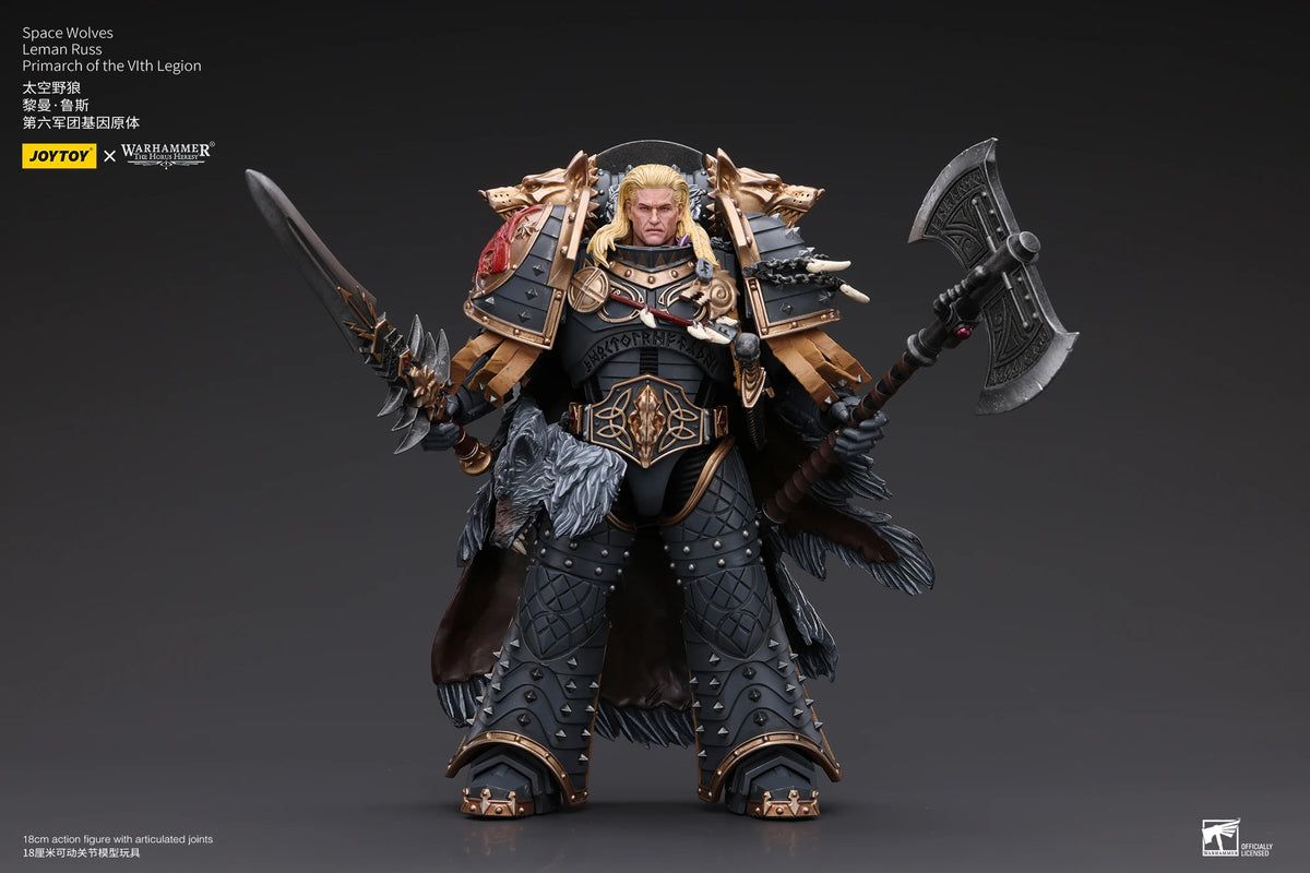 JOYTOY Warhammer 40k 1/18 Action Figures Space Wolves Leman Russ Primarch of the VIth Legion