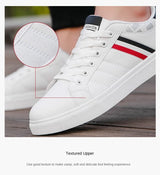 2026 Mens Casual Sneakers New Fashion Lace-up White Shoes Student Comfort Sports Plus Size Vulcanized Shoes Zapatillas De Hombre