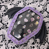 Gothic Punk Coffin Shape Ita Bag Women Clear Backpacks Dark Lolita Handbag and Shoulder Bag Girls Cosplay Designer 2 Insert