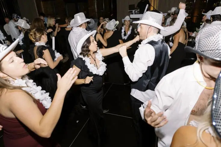 LED Light-Up Cowboy Hats – Glitter Party Pack