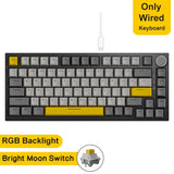 Ajazz AK820/AK820Pro Gaming Mechanical Keyboard Bluetooth 5.1/Wireless/wired  Custom Keyboard With Heat Exchange Sealed Button