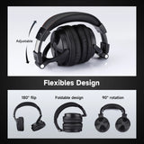 Oneodio Pro-C Bluetooth Wireless Headphones With Mic 110Hr Hi-Res Over Ear Bluetooth 5.2 Headset Earphone For Phone PC Sports