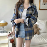 Classic Plaid Flannel Shirt Jacket