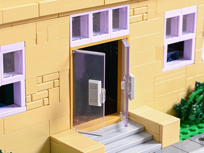 Springfield Elementary School House Modular Buildings Blocks City Apartment Architecture Brick Model Kit Adult DIY Gift 3500PCS