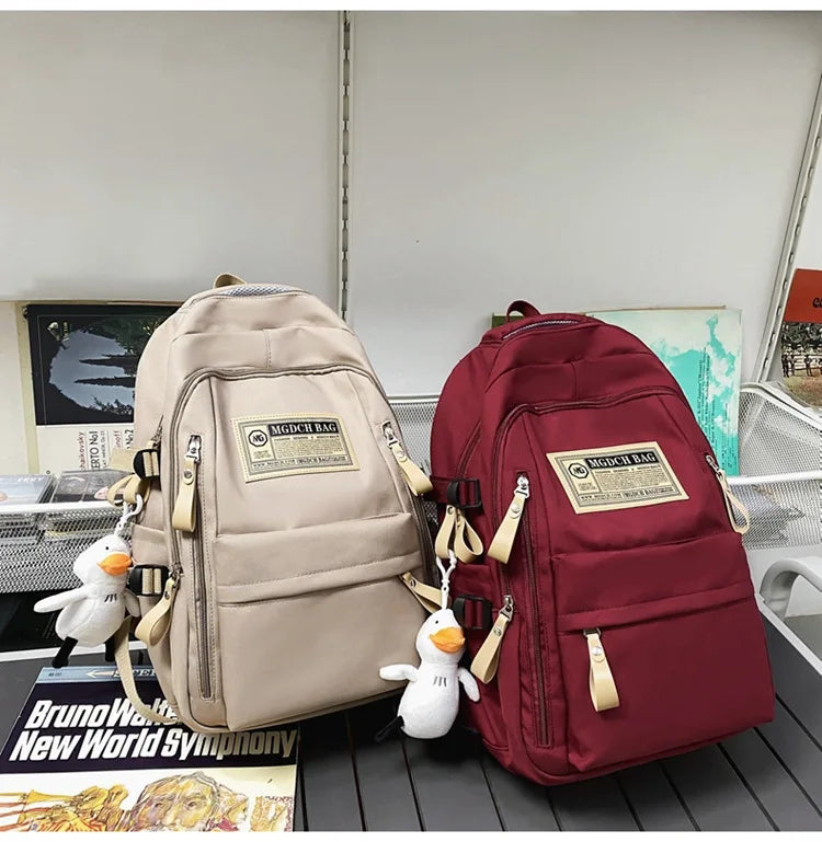 Fashion Big Student School Backpack Rucksack Girls Boys School Bag High Capacity Women Backpack Female Leisure Travel Mochila