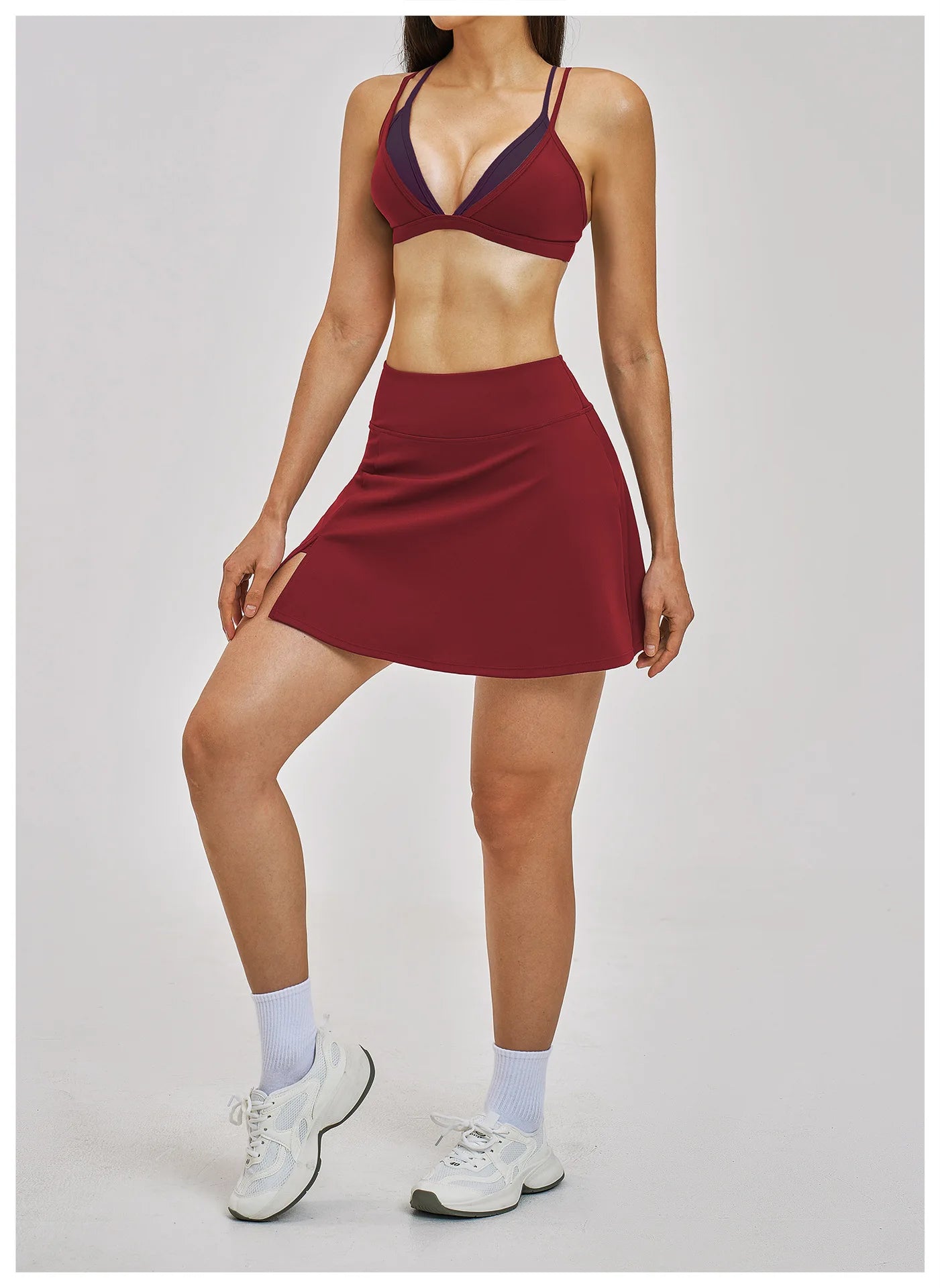 Yoga Sets 2PCS Women's Tracksuit Fitness Outfits Sportswear Workout Set Sports Bra High Waist Leggings Gym Clothing Sports Suits