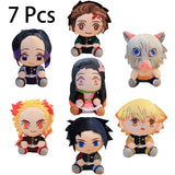 20cm Hot Japan Demon Slayer Plush Dolls Lovely Anime Kimetsu No Yaiba Kamado Tanjirou Nezuko Zenitsu Kyoujurou Toys Kids Gifts