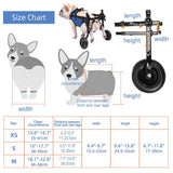Adjustable Pet Mobility Wheelchair Cart for Small Dogs & Cats
