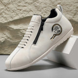 Low-Top Men's Versatile Comfortable Zippered Shoes for Outdoor Hiking and Casual Sports.