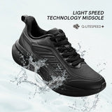 QIAODAN YUYI 4 Winter Running Shoes Men's Sports Shoes Waterproof Absorbing Lightweight Black Fleece Sneakers QXB023244007B