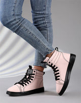 2026 Spring Fashion Red Men's Sneakers High Top Skateboarding Shoes for Men Women Comfortable Unisex Leather Sneakers Size 35-46