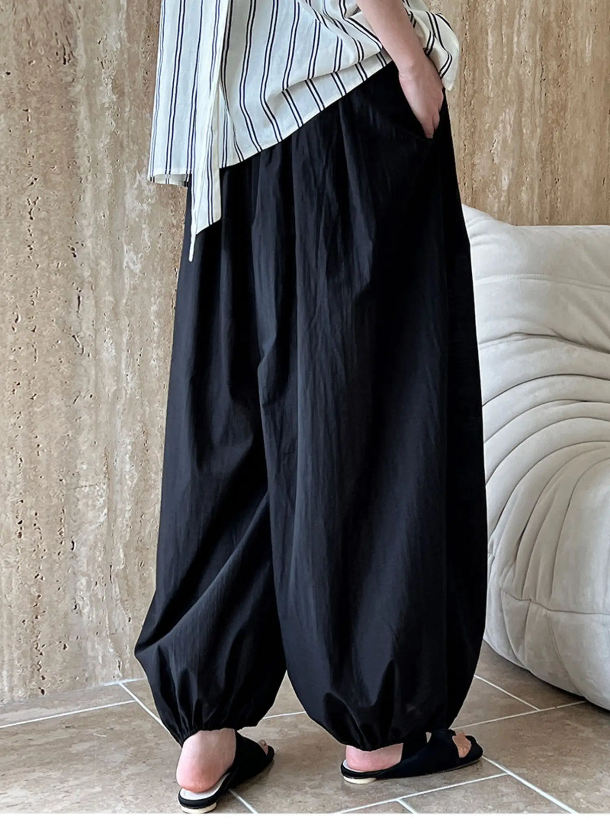 Women's High-Waist Loose Lantern Pants