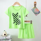 CHILDREN'S Clothing Short Sleeve Shorts 2-piece Suit