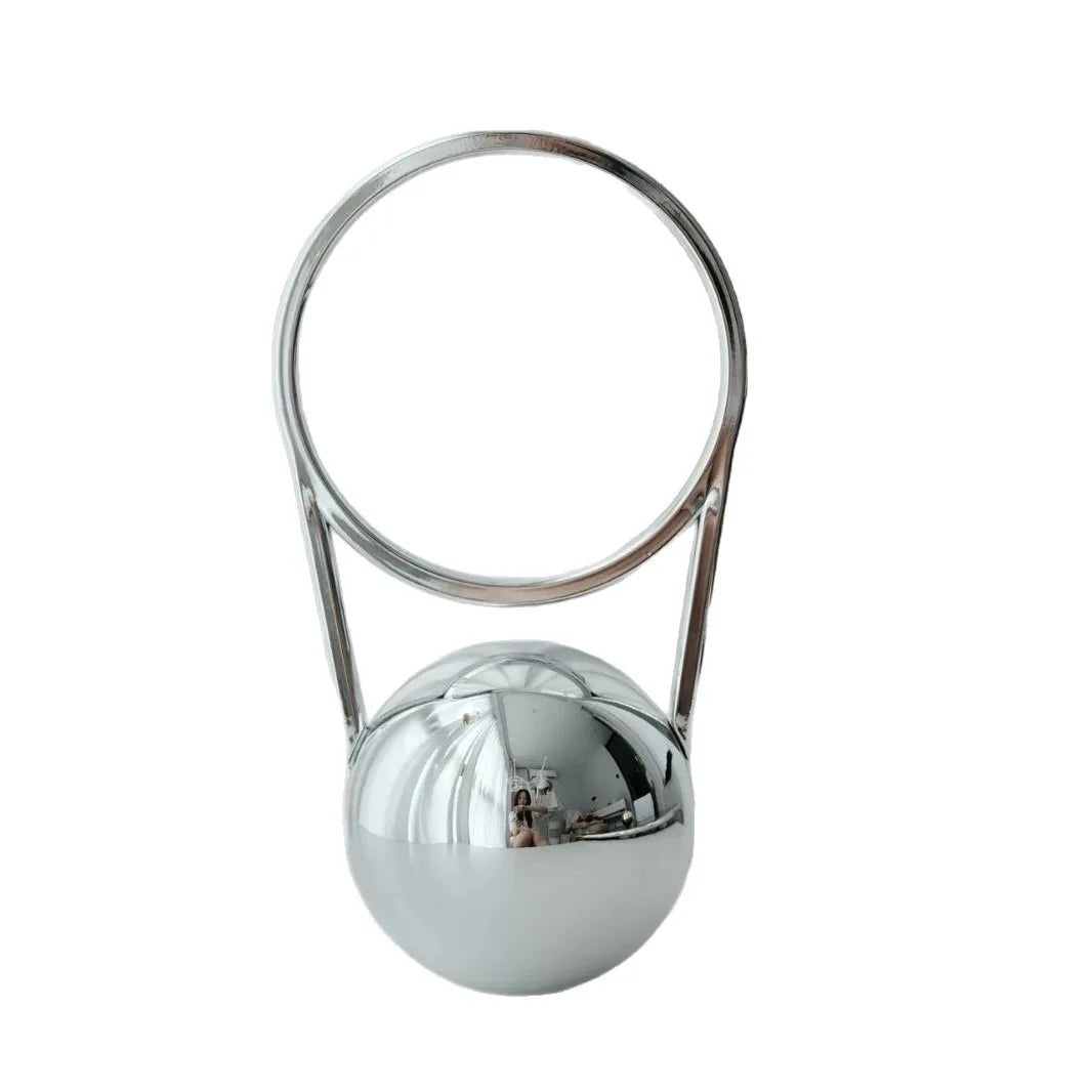 Evening Party Mini PVC Ball Handle Bag Women Luxury Electroplated Bowling Purses Elegant Minimalist Round Ball Designer Handbags
