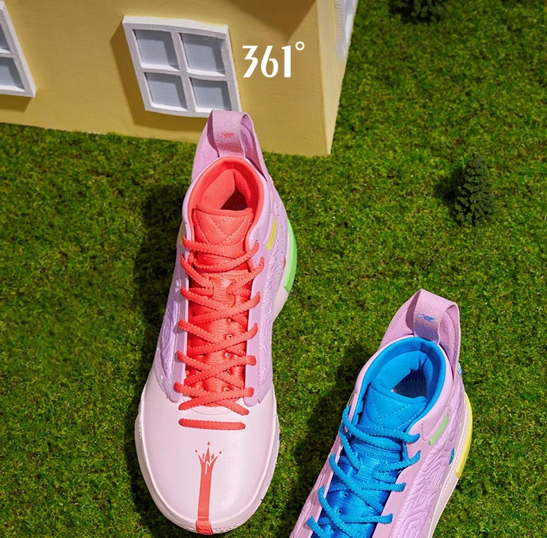 361 Degrees Joker 1 Men Basketball Shoes New Leather Breathable Shock-Absorbing Non-slip Wear-resistant Male Sneakers 672511104F