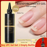 BORN PRETTY 250g Super Top Coat Gel Nail Polish Base Gel Matte Top Coat Semi-Permanent Varnish Soak Off Nail Art Functional Gel