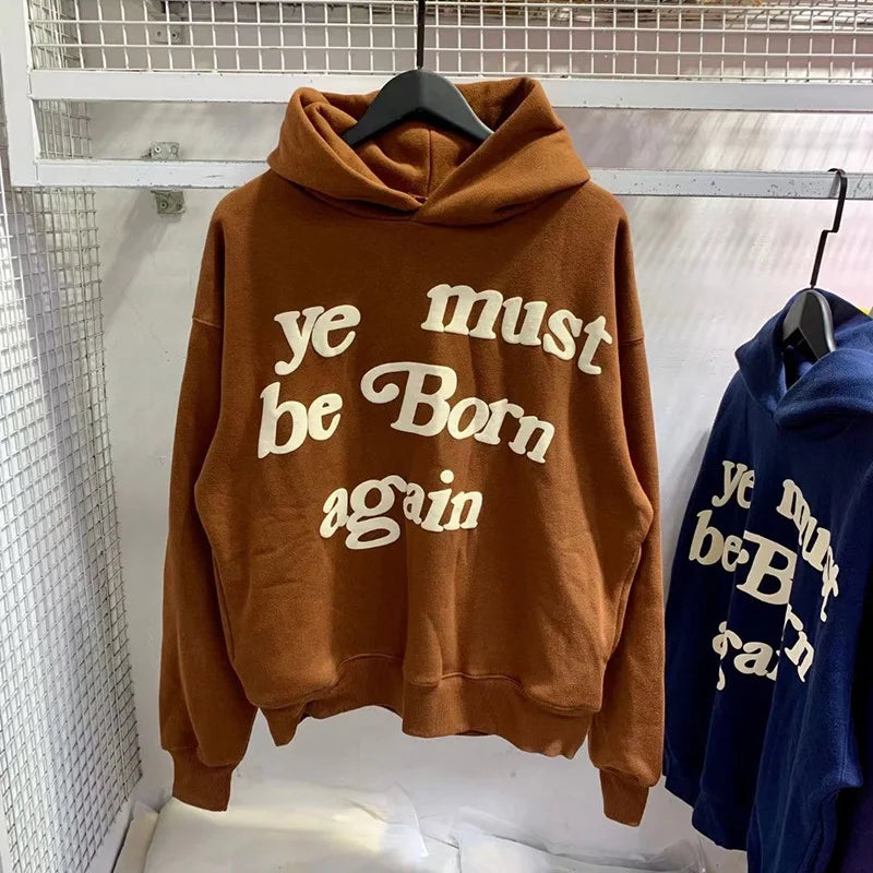 Men’s Oversized Graphic Cotton Fleece Hoodie