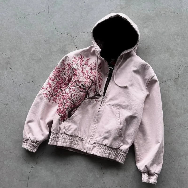 Sakura Y2K Hooded Jacket