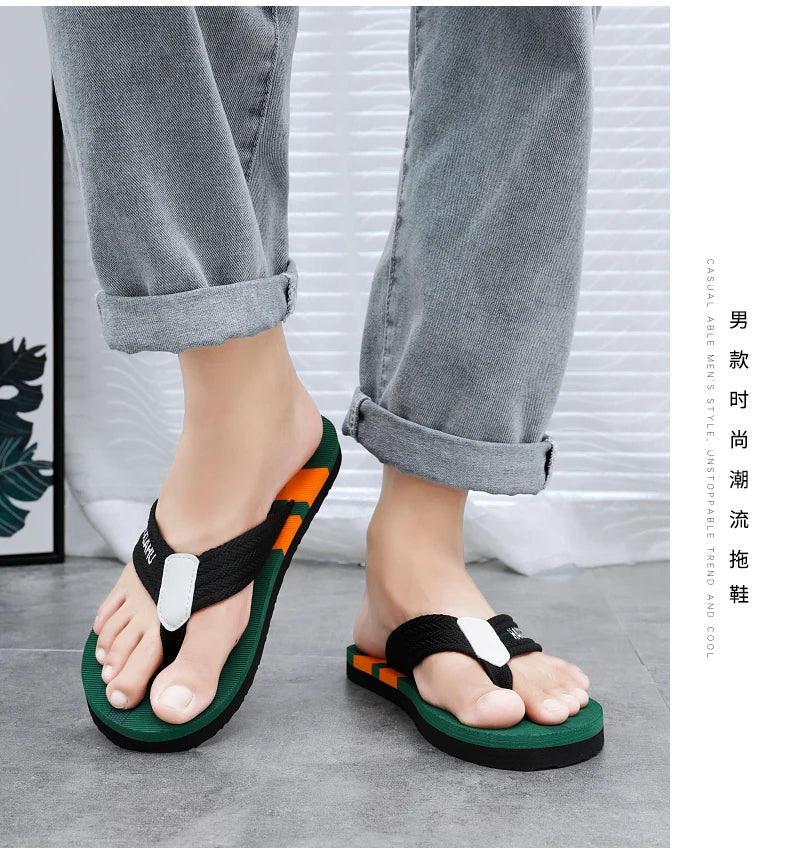 Men's EVA Flip Flops — Lightweight Non-Slip Beach & Indoor Slides