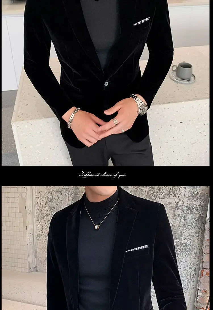 Men’s Slim-Fit Corduroy Blazer