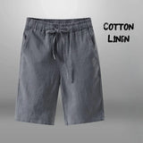 Men's Cotton Linen Drawstring Shorts