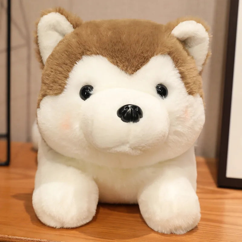 Cute Lying Husky Plush Pillow