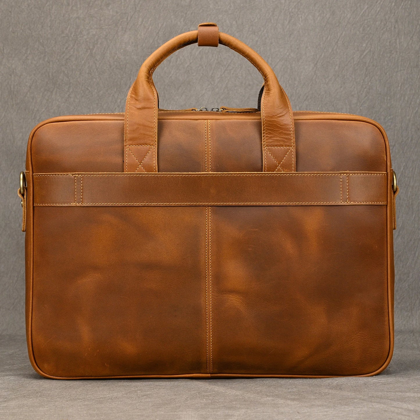 Men Briefcase Genuine Leather Laptop Bag 14 15.6" PC Doctor Lawyer Computer Bag Cowhide Male Briefcase Leather Men Business Bag