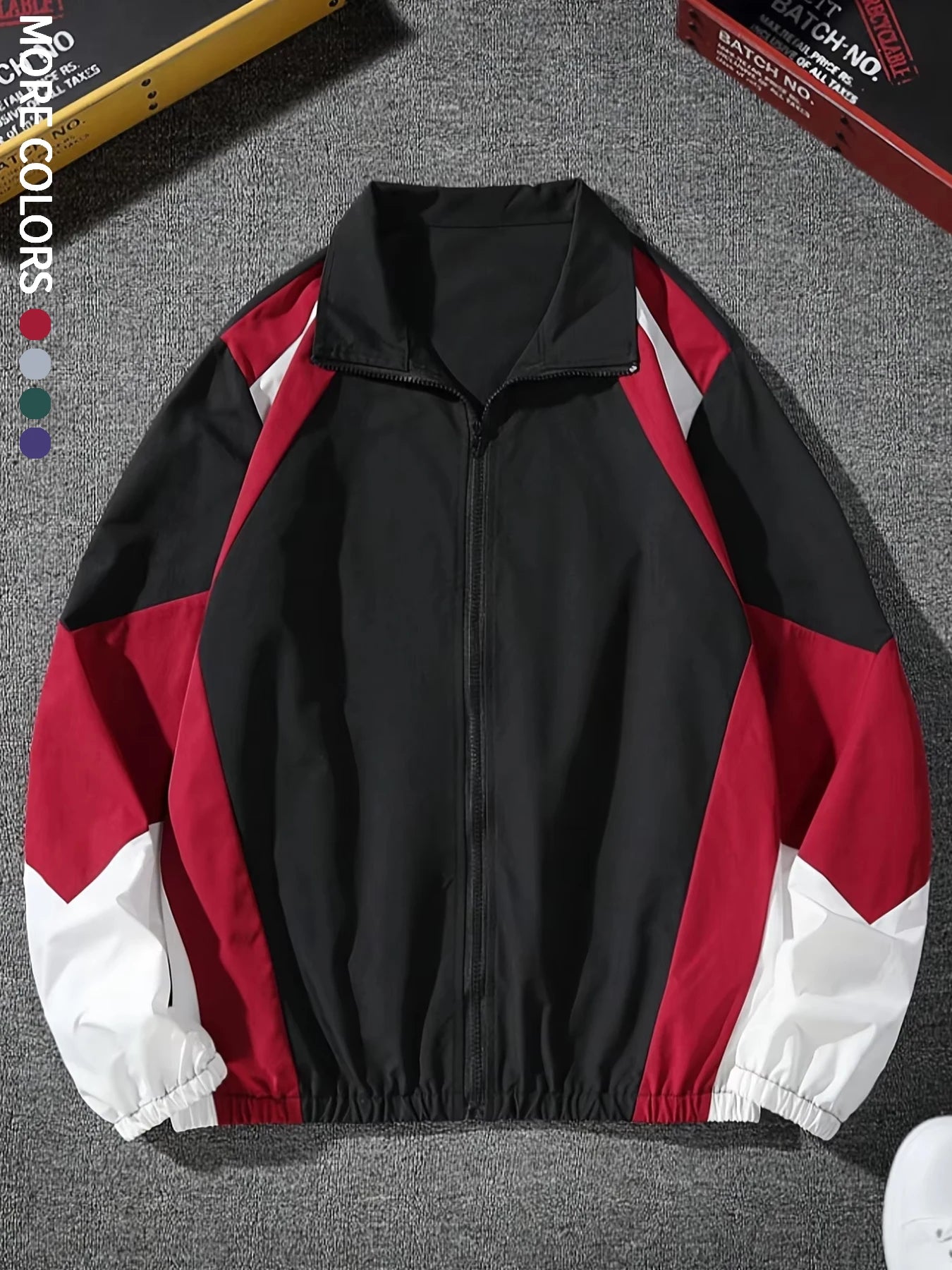 Men's Color-Block Jacket – Lightweight Travel Essential