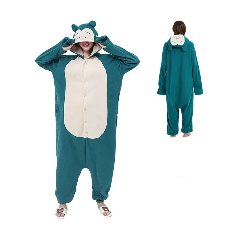 Pokemon Kigurumi Onesie Snorlax Eevee Squirtle Gengar Pijama Cosplay Costume Halloween Adult Anime Umbreon Pajamas