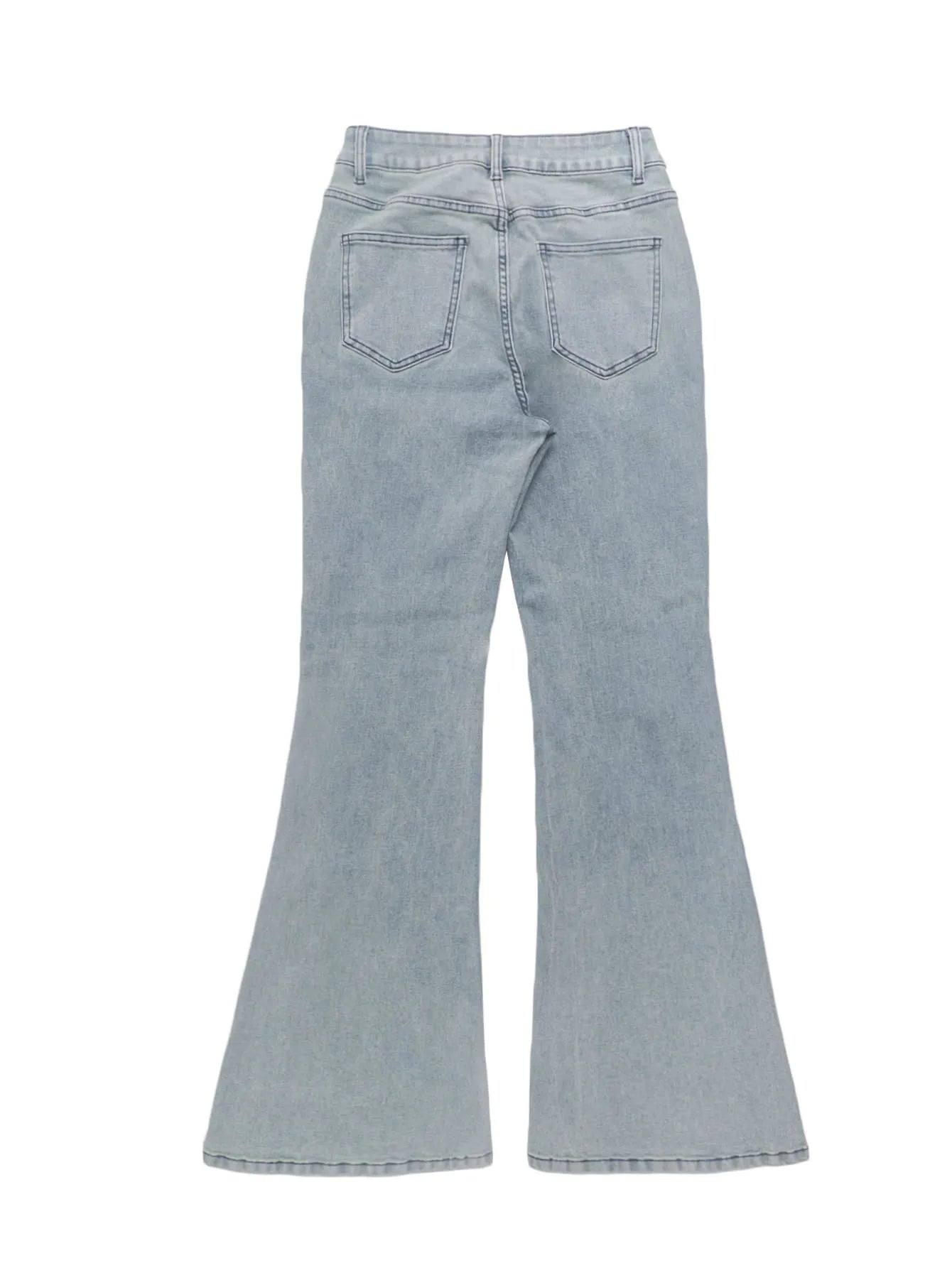 Women's Y2K Wide-Leg Bootcut Jeans – High Waist