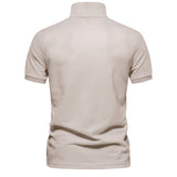 Men's Cotton Polo Shirt – Solid Colors, Relaxed Fit