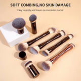 MAANGE Pro Makeup Brush Kit 20pcs Brushes with Storage Bag Dual End Foundation Powder Blush Eyeshadow Brush Beauty Blending Kit