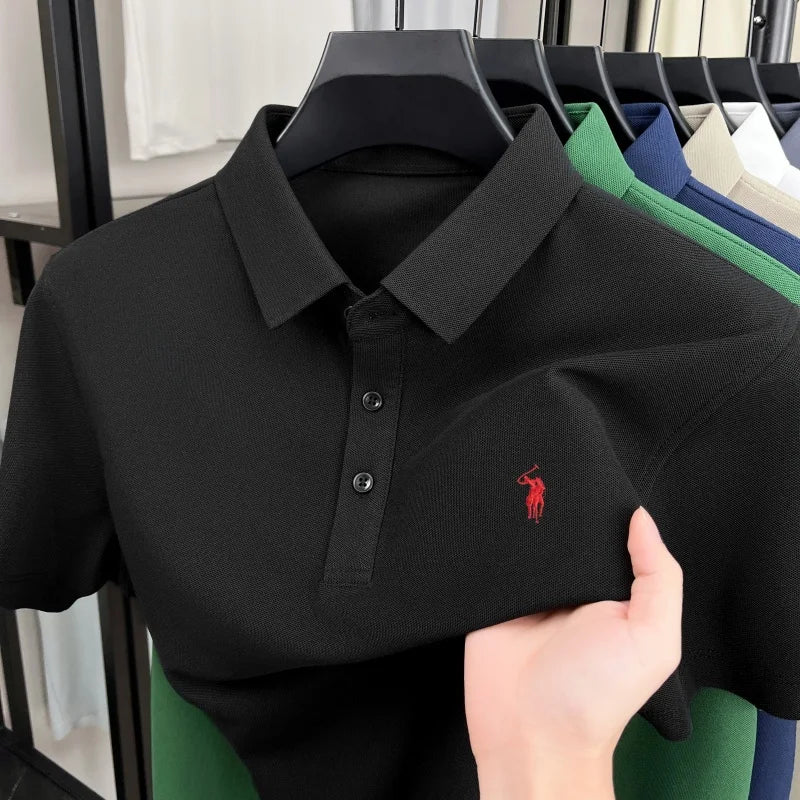 Pony Embroidered Men's Polo Shirt | Premium Summer Comfort