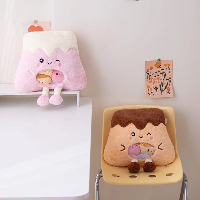 A Bag of Snakes Plush Pillow Cute Boba Tea Cookies Plush Toy Pudding Cake Alien Bat Plushies Hug Pillow Birthday Gift