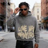 UA All We Need is Love New Hoodies for Men S-4XL Casual Street Wear Spring Autumn New Chic Outfit Hoodies Pullover