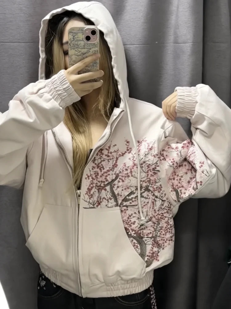 Sakura Y2K Hooded Jacket