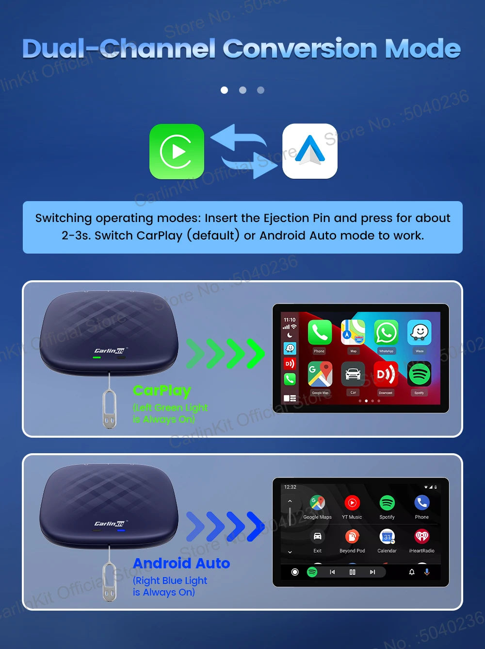 Carlinkit Android 13 Wireless CarPlay & Android Auto AI Box