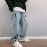 Men’s Wide-Leg Streetwear Cargo Jeans