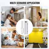 SucceBuy Electric Water Heater 40/70L Tank Instant Hot Water Heater 1.6Kw Tankless Water Heater w/ LED Display Knob Control IPX4