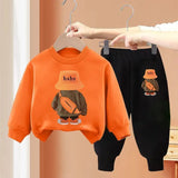 Kids' Bear Print 2-Piece Tracksuit