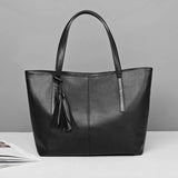 Women's Retro Tassel Tote Shoulder Bag