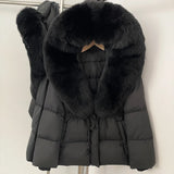 Premium Natural Fur Trim Down Jacket